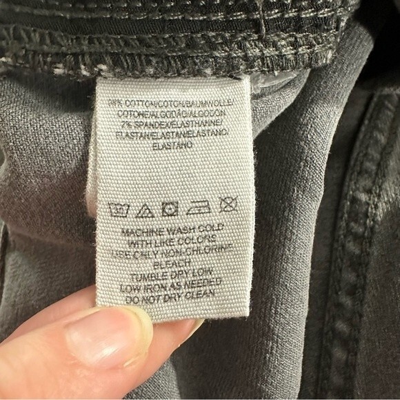 We The Free For Free People Grey Floral Embroidered Girlfriend Jeans Size 28 - Picture 13 of 16